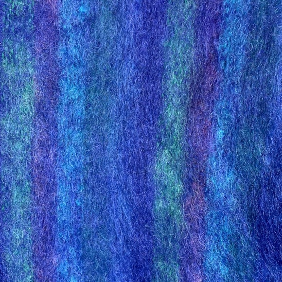 Vintage 80s Paul Levy Fuzzy Mohair Peacoat large - Picture 5 of 5